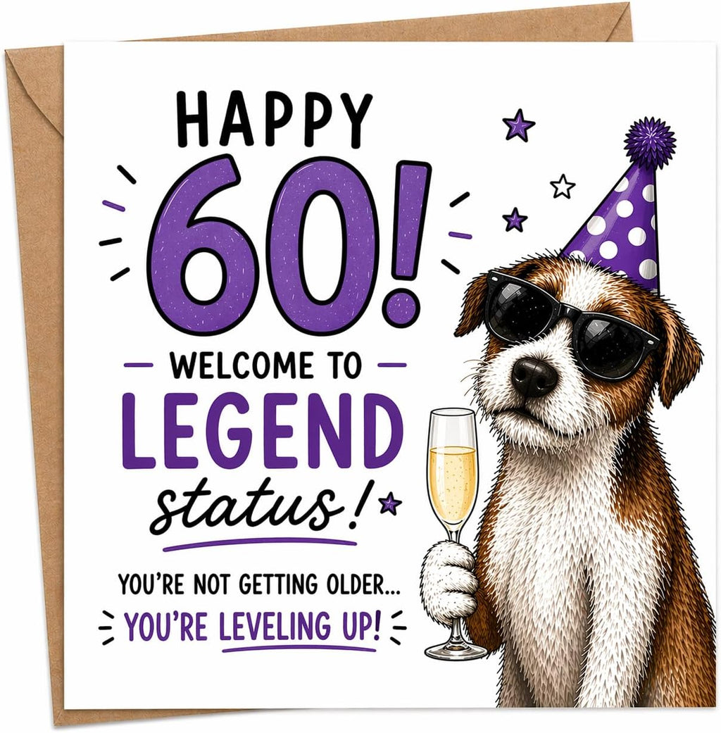 Funny Age Birthday Dog Card