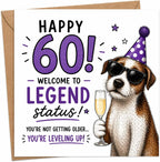 Funny Age Birthday Dog Card
