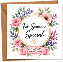 Luxury Floral Birthday Card