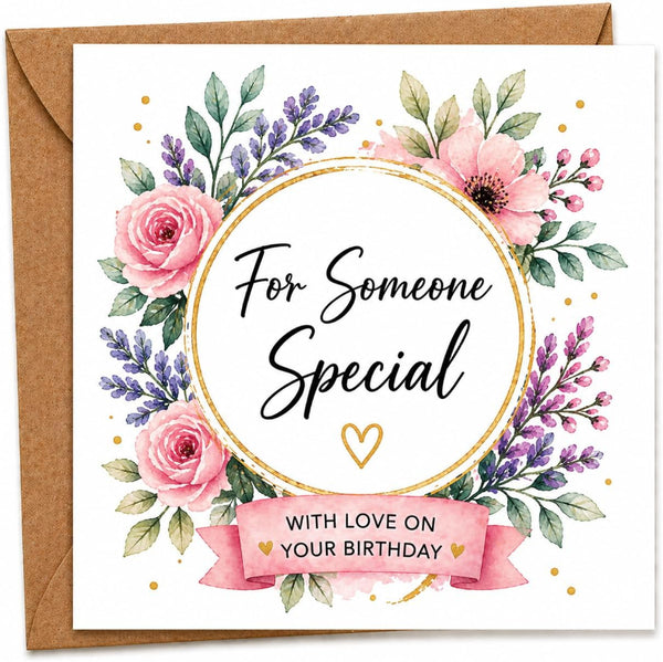 Luxury Floral Birthday Card