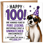 Funny Age Birthday Dog Card